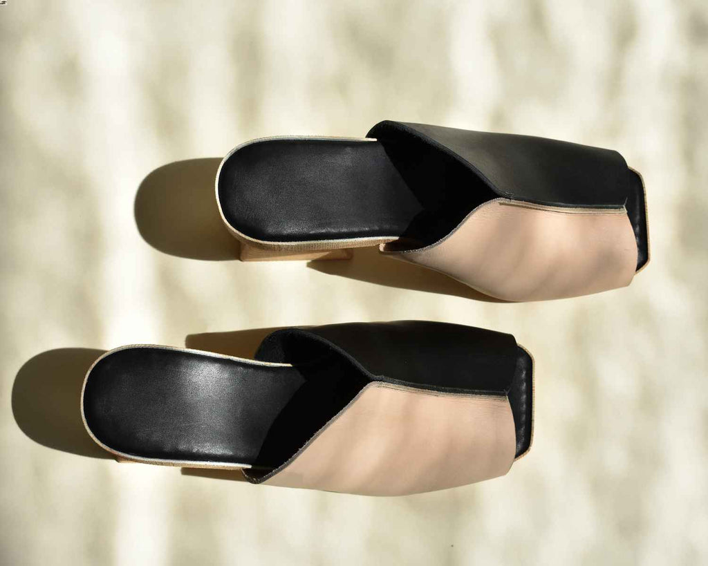 HILOS | Grace 3D Printed Open Toe Block Heel | Yin & Yang